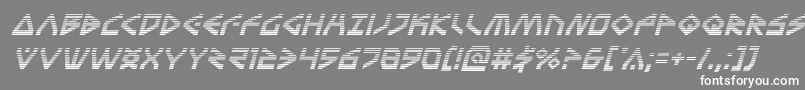 フォントTerrafirmagradital – 灰色の背景に白い文字
