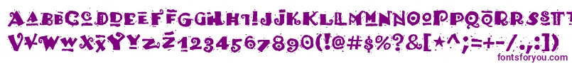 Hottaml Font – Purple Fonts on White Background