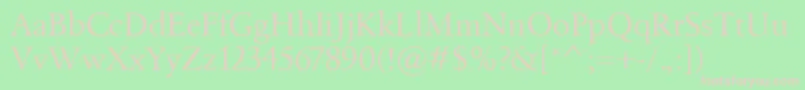 Birka Font – Pink Fonts on Green Background