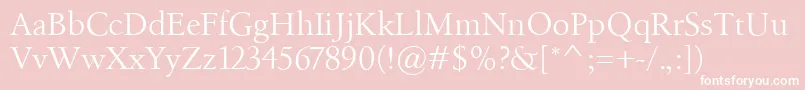 Birka Font – White Fonts on Pink Background