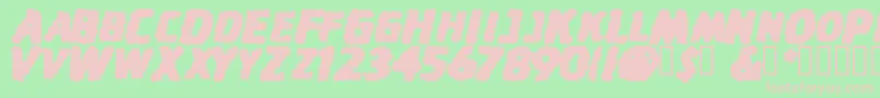 Stinfsc Font – Pink Fonts on Green Background