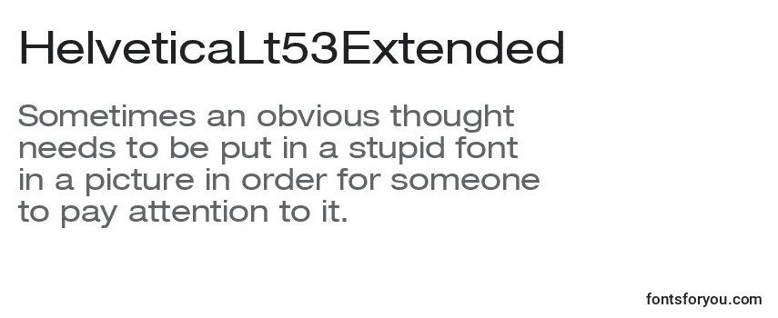 HelveticaLt53Extended Font