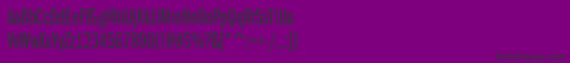 Franklingothicbookxcmpc Font – Black Fonts on Purple Background