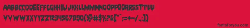 Bloodlustexpand-fontti – mustat fontit punaisella taustalla