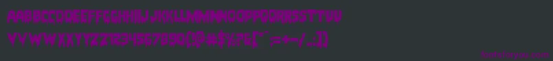 Bloodlustexpand Font – Purple Fonts on Black Background