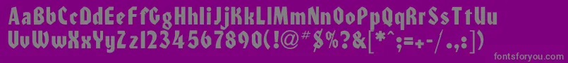HeidelbergNormal Font – Gray Fonts on Purple Background