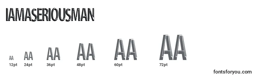 IAmASeriousMan Font Sizes