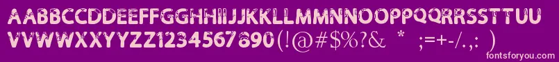 Calla Font – Pink Fonts on Purple Background