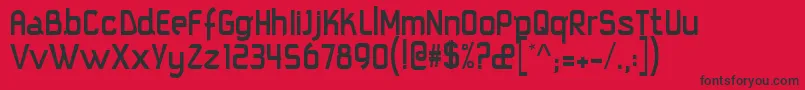 Squareimm Font – Black Fonts on Red Background