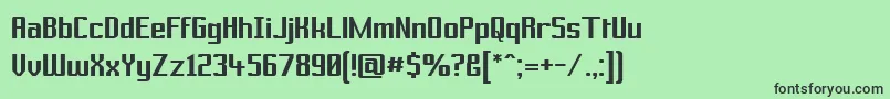 PrussianBrewSolid Font – Black Fonts on Green Background