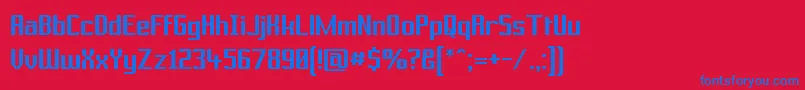 PrussianBrewSolid Font – Blue Fonts on Red Background