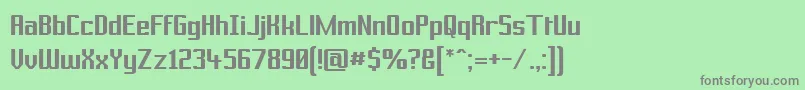 PrussianBrewSolid Font – Gray Fonts on Green Background