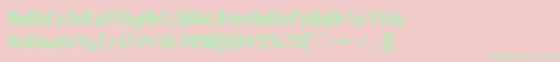 PrussianBrewSolid Font – Green Fonts on Pink Background