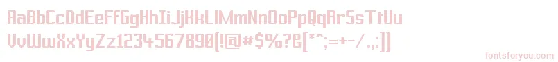 Шрифт PrussianBrewSolid – розовые шрифты на белом фоне