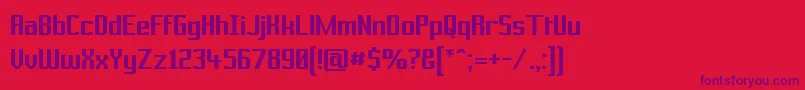 Шрифт PrussianBrewSolid – фиолетовые шрифты на красном фоне