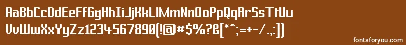 PrussianBrewSolid Font – White Fonts on Brown Background