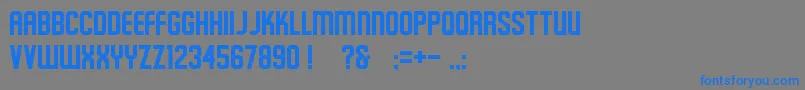 Schluber Font – Blue Fonts on Gray Background