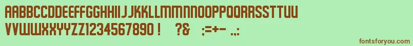 Schluber Font – Brown Fonts on Green Background