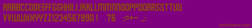 Schluber Font – Brown Fonts on Purple Background