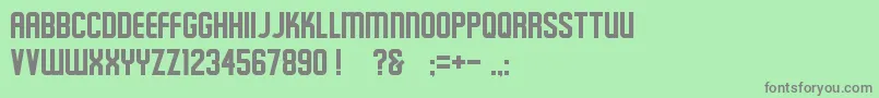 Schluber Font – Gray Fonts on Green Background
