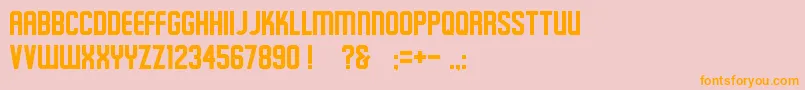 Schluber Font – Orange Fonts on Pink Background