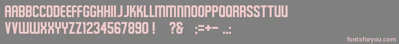 Schluber Font – Pink Fonts on Gray Background