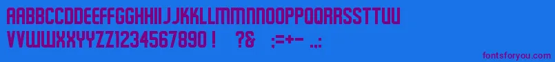 Schluber Font – Purple Fonts on Blue Background