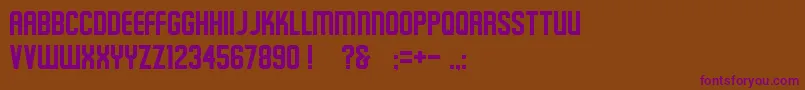 Schluber Font – Purple Fonts on Brown Background