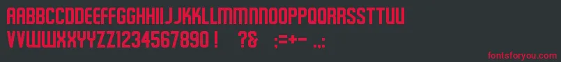 Schluber Font – Red Fonts on Black Background