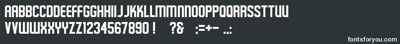 Schluber Font – White Fonts on Black Background