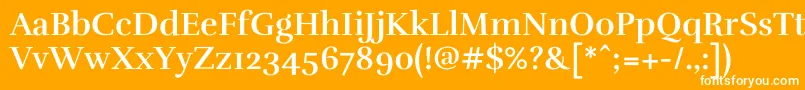 RufinaBold Font – White Fonts on Orange Background