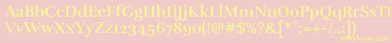 RufinaBold Font – Yellow Fonts on Pink Background