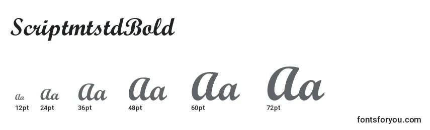 ScriptmtstdBold Font Sizes
