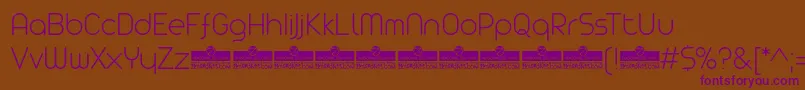 AristaProExtralightTrial Font – Purple Fonts on Brown Background