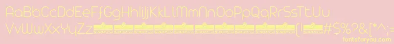 AristaProExtralightTrial Font – Yellow Fonts on Pink Background