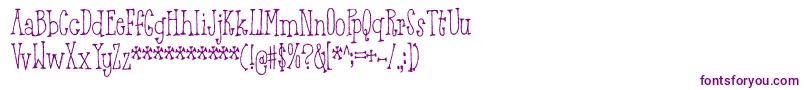 BreathtakingBeautyDemo Font – Purple Fonts on White Background