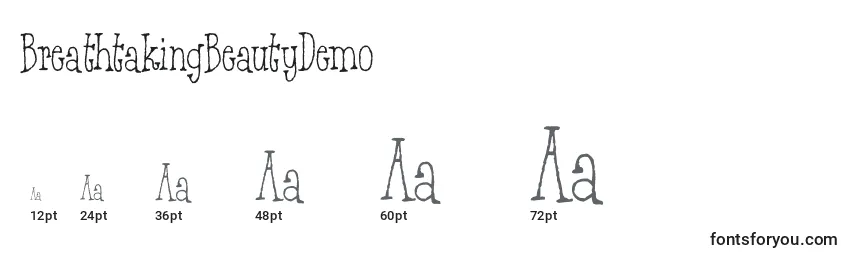 BreathtakingBeautyDemo Font Sizes