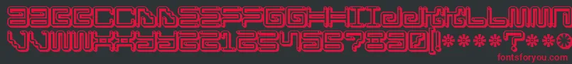 Iron Lounge Smart Dot Font – Red Fonts on Black Background
