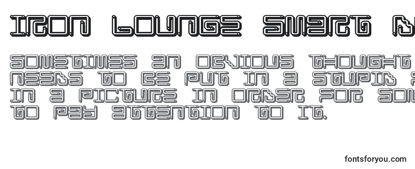 Überblick über die Schriftart Iron Lounge Smart Dot