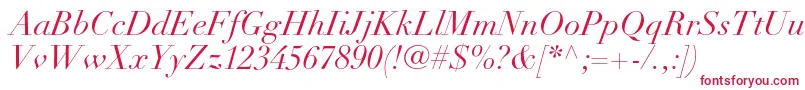 DidotltstdItalic Font – Red Fonts