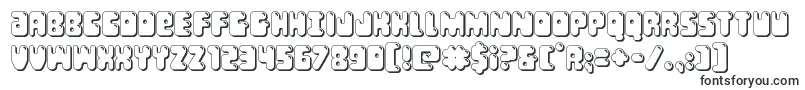 Bubblebutt3D-Schriftart – Schriftformen