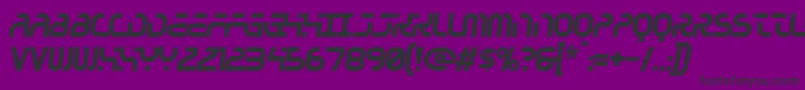 Greenhouse Font – Black Fonts on Purple Background