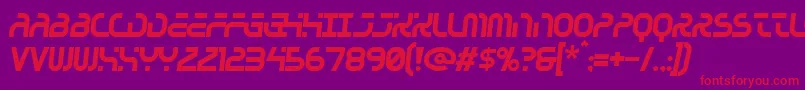 Greenhouse Font – Red Fonts on Purple Background