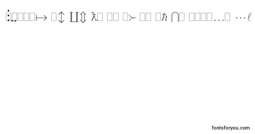 Schriftart Mt – Alphabet, Zahlen, spezielle Symbole