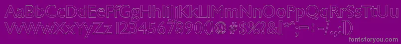 More about ChantillyoutlineRegular Font ChantillyoutlineRegular Font – Gray Fonts on Purple Background