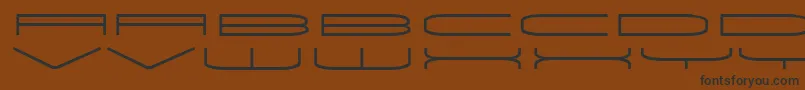 Univox Font – Black Fonts on Brown Background