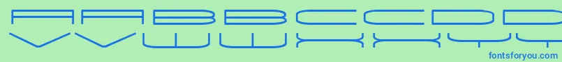 Univox Font – Blue Fonts on Green Background