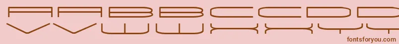 Univox Font – Brown Fonts on Pink Background