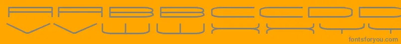Univox Font – Gray Fonts on Orange Background