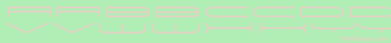 Univox Font – Pink Fonts on Green Background